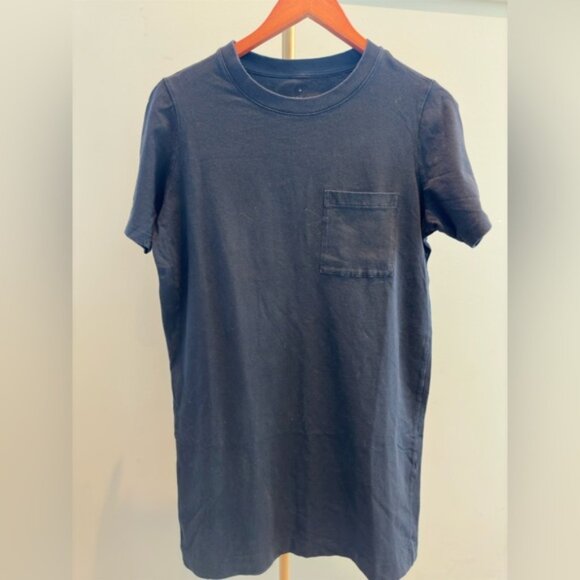 Everlane Black Short Sleeve T-Shirt Dress β Size Medium - Picture 2 of 7